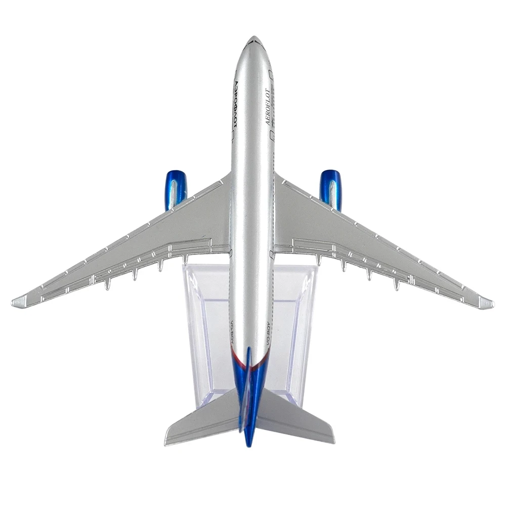 1/400 Scale Alloy Aircraft Russian Airlines Airbus A330 Aeroflot 16cm Plane Model Toys Children Kids Gift for Collection