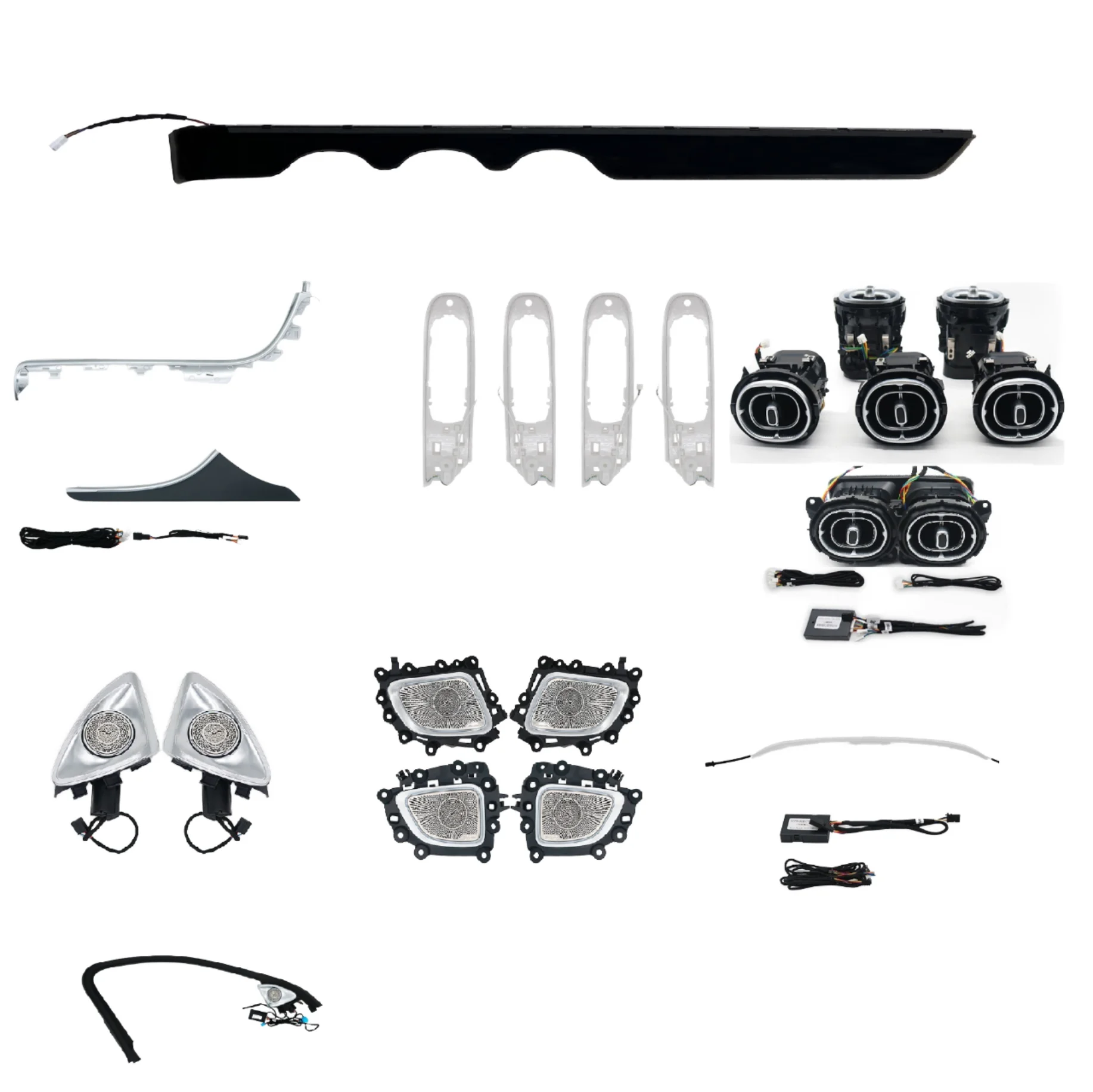 

2023 Mercedes Benz C W206 Dashboard LED Ambient Light ABS Material Interior Kits