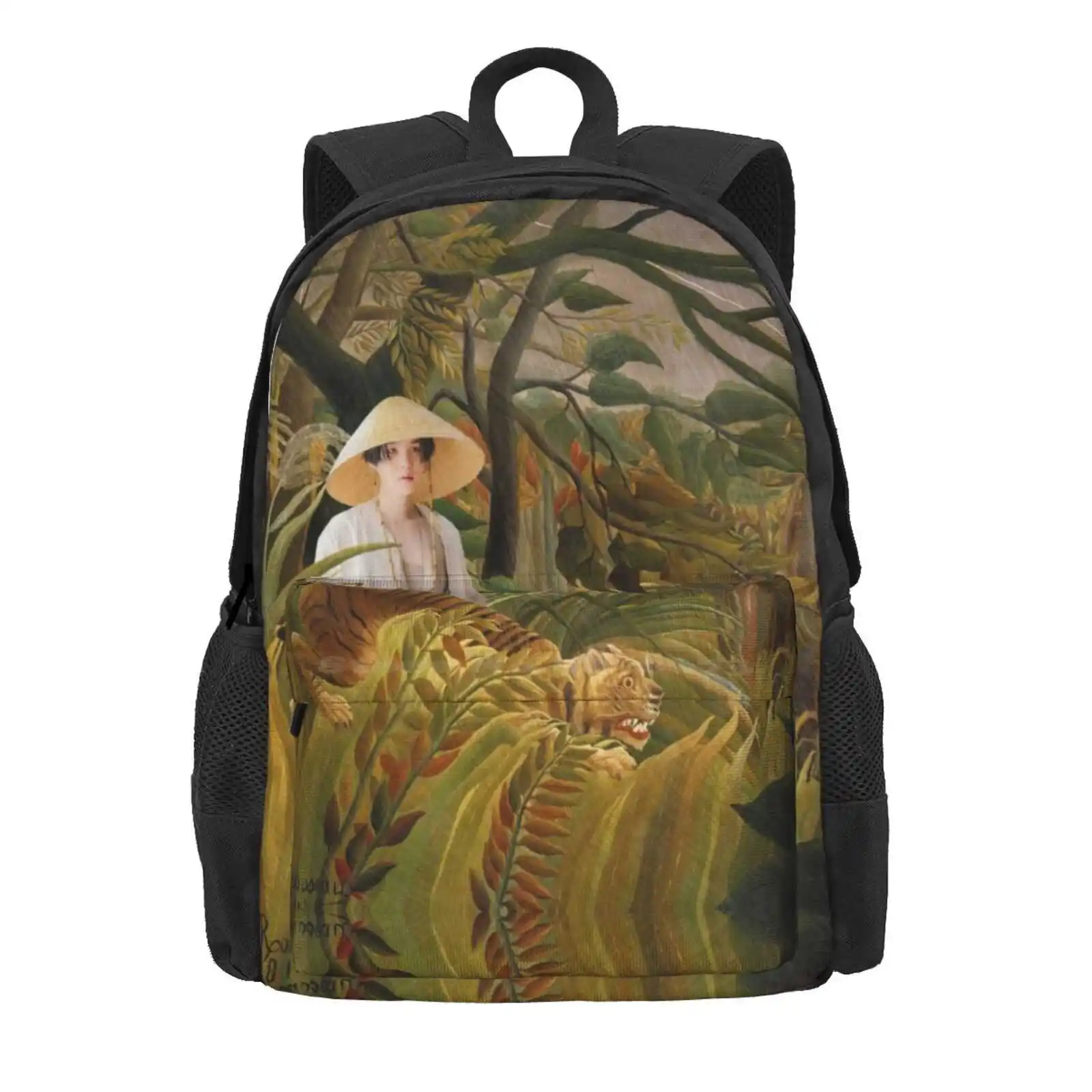 Agust D And Tiger In The Jungle Hot Sale Schoolbag Backpack Fashion Bags Agust D Suga Yoongi Rousseau