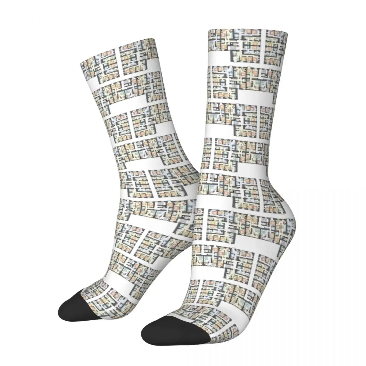 

Detailed Architectural Floor Plan, Apartment Layout Socks Harajuku Sweat Absorbing Stockings All Season Long Socks Accessories