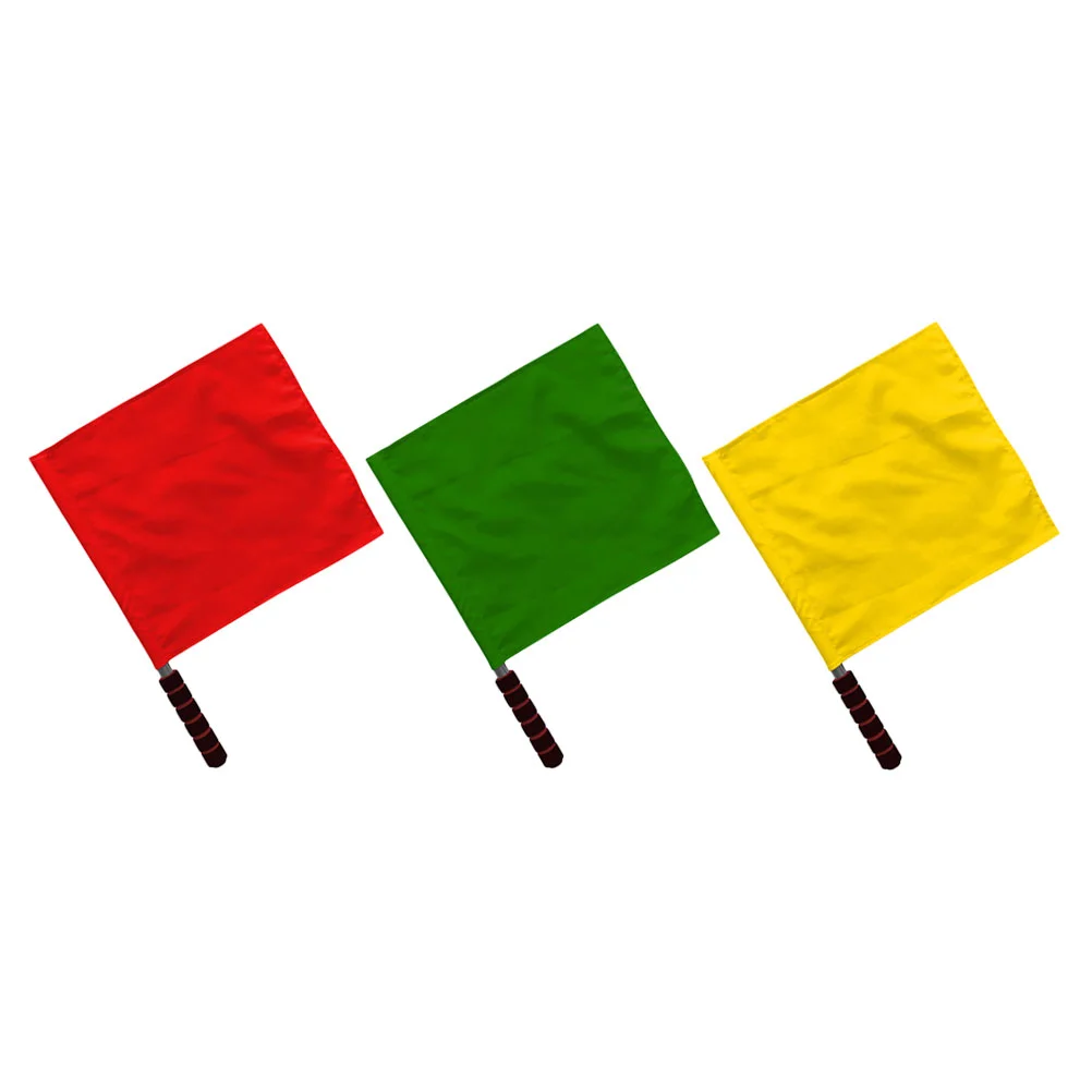 

3 Pcs Signal Flag Commander Flags Racing Conducting Commanding Referee Sponge Lightweight Traffic Hand