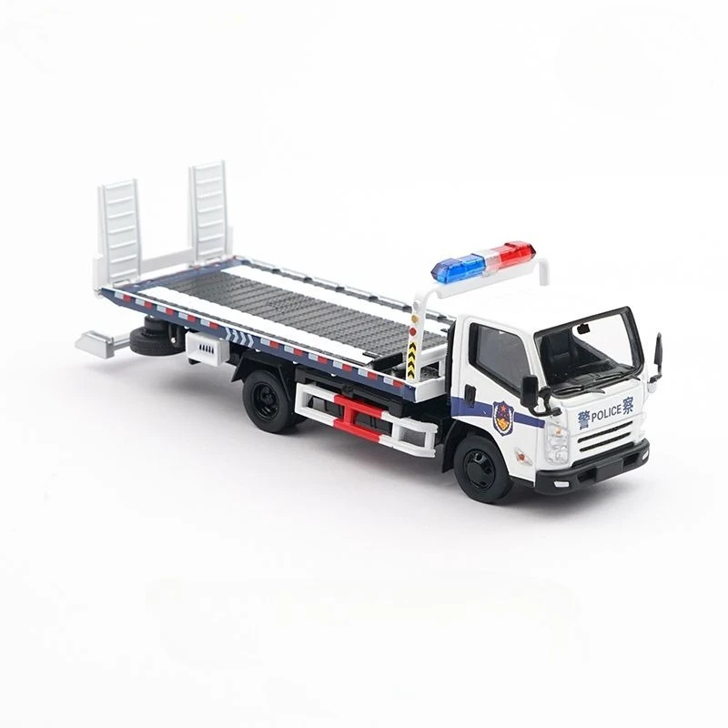 

XCARTOYS Alloy Car Model 1/64 Jiangling Kairui Wrecker Police Tow Truck Road Rescue Vehicle for Boy Toy Gift