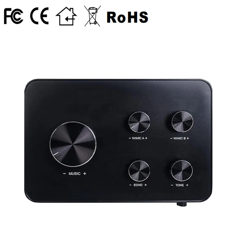 HD Microphone Karaoke Mixer Microfono UHF Dynamic Two-Button Wireless Microphone SoundBar Speaker Hi-fi Amplifier Karaoke Mixer