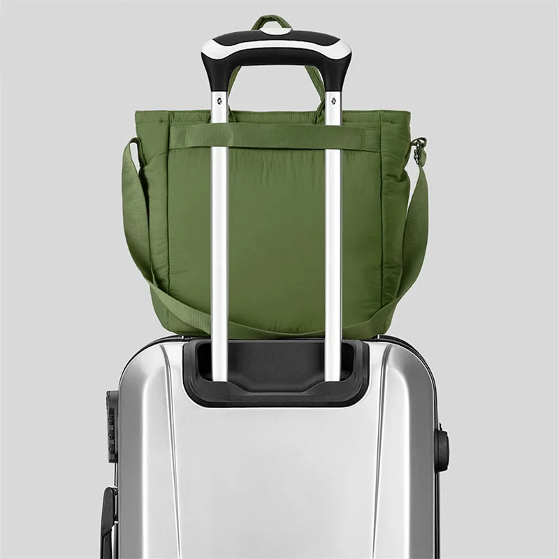 XMESSUN New Trendy Nylon Cloth Handbag for Women,Fashion Army Green Travel Bag Designer Female Casual Shoulder Crossbody Bag view 4