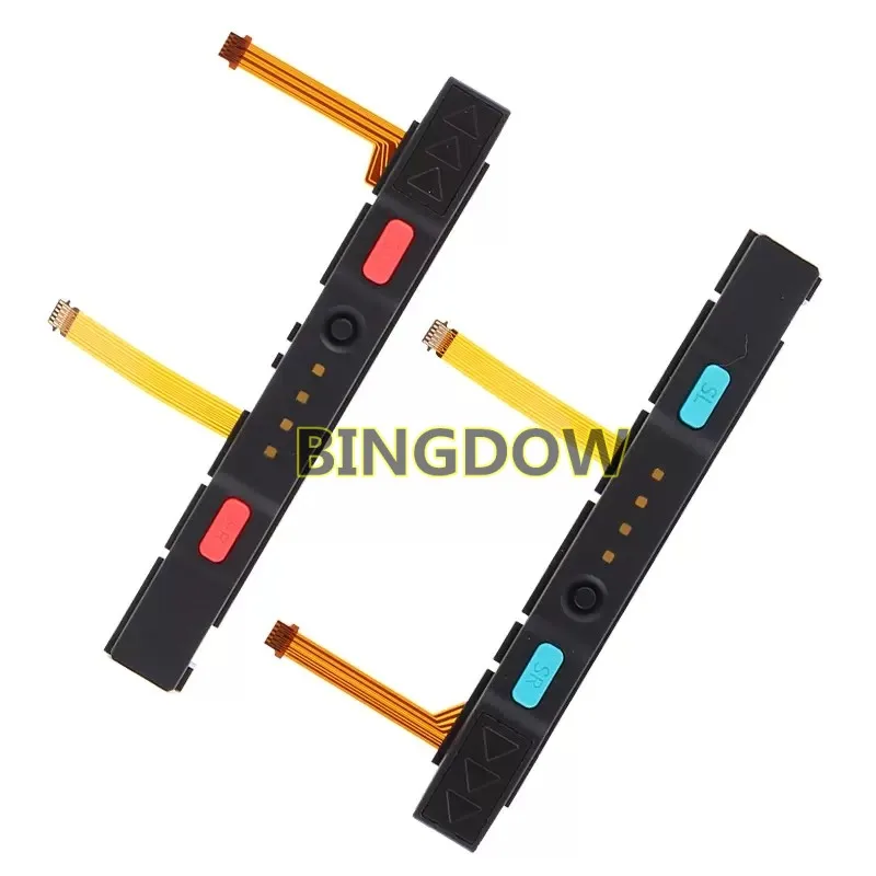 Original Left Right Plastic Slider for Nintendo Switch NS Joy-con Controller Rail Assembly with Flex Cable Complete With button