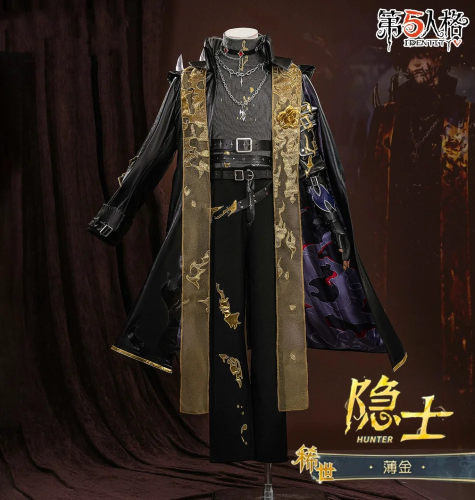 

COWOWO Identity V Pustelnik Bo Jin Мужской костюм для косплея Cos Game Аниме Вечеринка Униформа Хэллоуин Играть Ролевая одежда Одежда