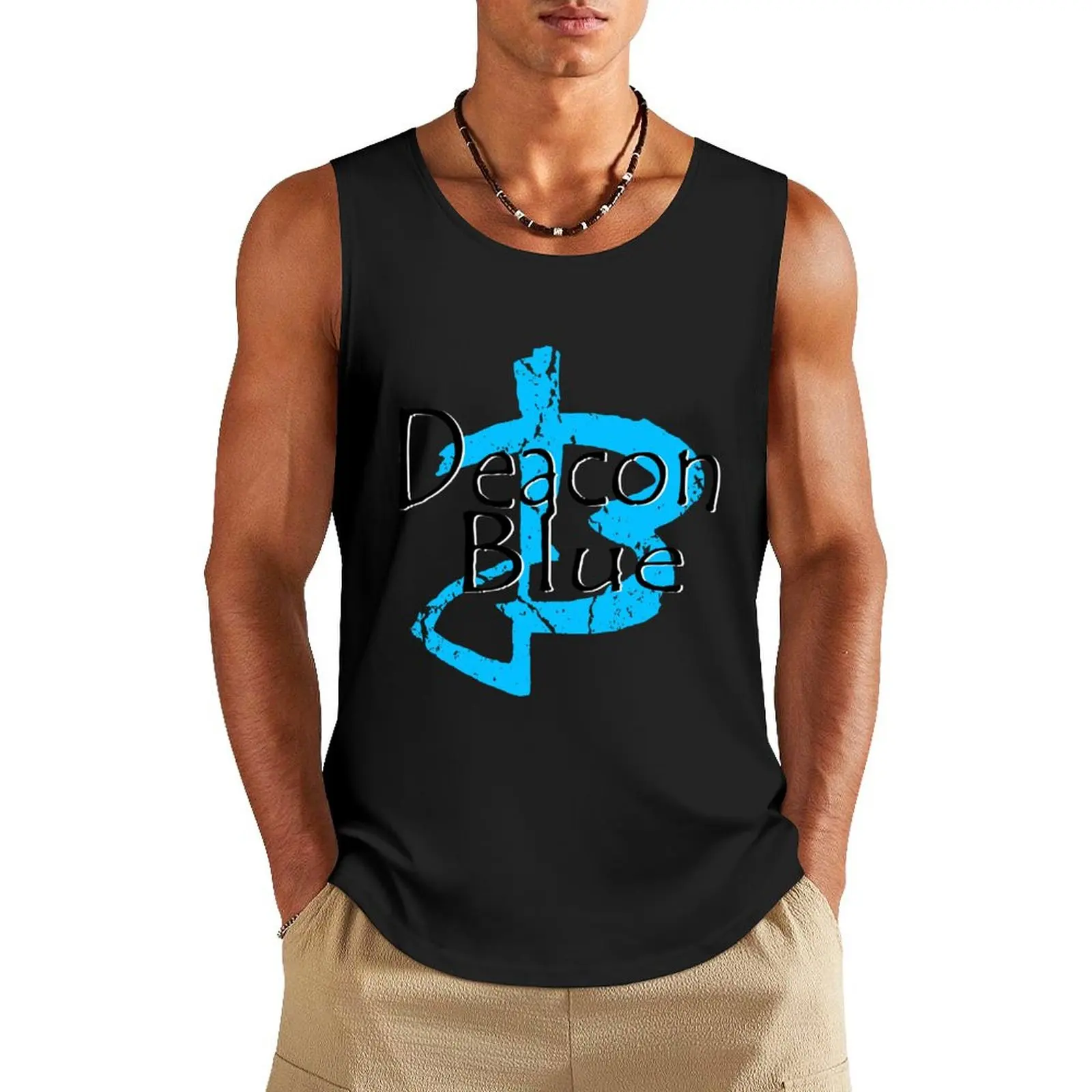 Deacon Blue Tank Top Gym T-shirts for men bodybuilding men