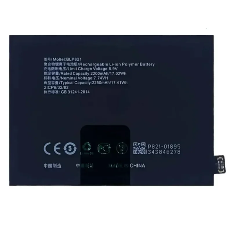 For OPPO Oneplus 9 European Version / 1+9 European Versionphone Replacement BLP821 7.74V 4450mAh Mobile Phone Battery +Tools