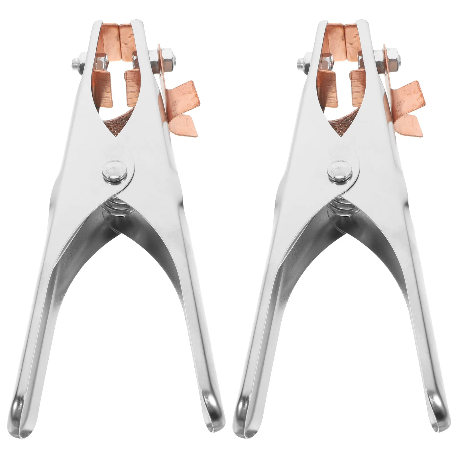 

2pcs Electric Welder Ground Clamp 10Mm² High Conductivity Durable Welding Clip For Stable Performance Safety Grounding Clamps