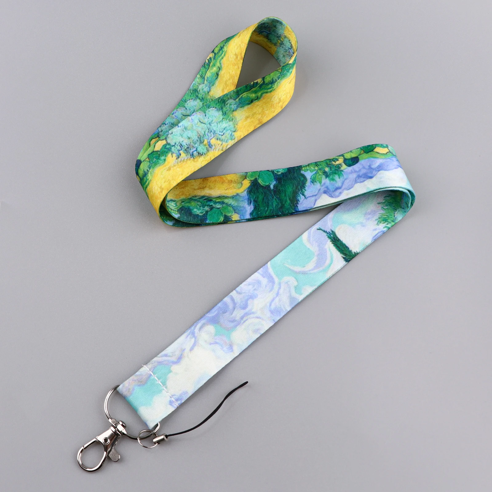 Van Gogh Painting Style Lanyard for Key Neck Strap Card ID Badge Holder Key Chain Key Holder Keyring Accessories Holiday Gift