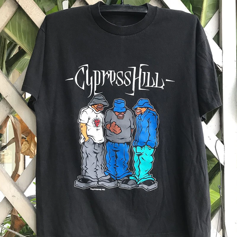 Cypress Hill Band High Street Rap West Coast Hip Hop Cotton Short Sleeve T-Shirt Unisex Youth Summer Fashion Print Tee