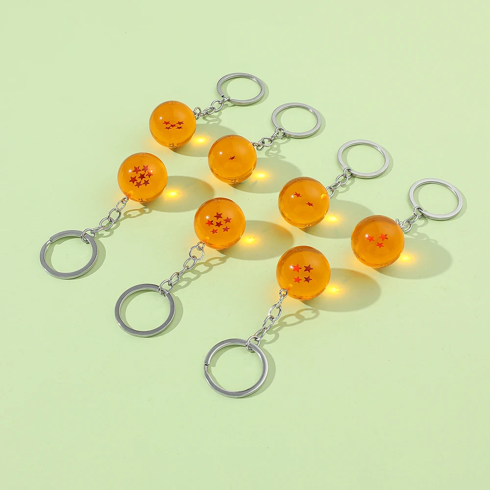Anime Series 1-7 Stars Balls Z Stars Keychain Figures Toys Pendant Car Keyring Party Gifts Cosplay Props Accessories - view 3