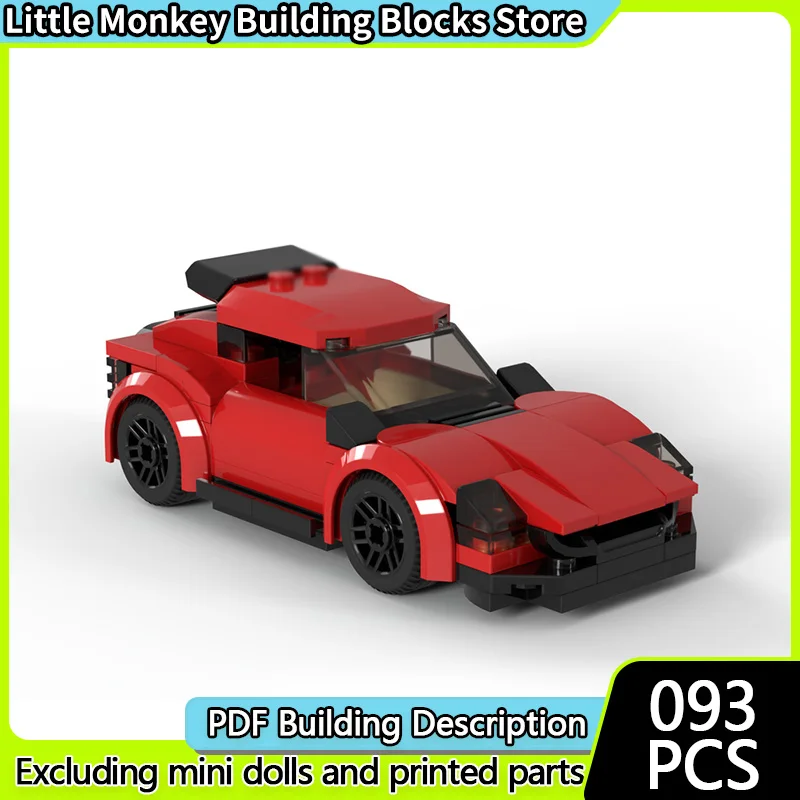 

Модель скоростного гоночного автомобиля MOC, строительные кирпичи Silvia Quattro Splicer Edition, модульная технология, детские праздничные подарки, сборная игрушка