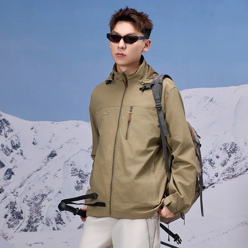 

High Quality Men's Spring Autumn Outdoor Windproof Breathable Jacket Comfortable and Fashionable Multifunctional Jacket