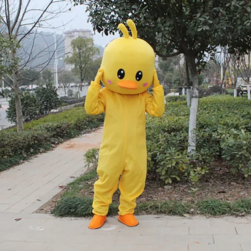 Volwassen Eend Kip Mascotte Kostuum Verjaardag Anime Cosplay Halloween Cartoon Poppen Prestaties Props khj