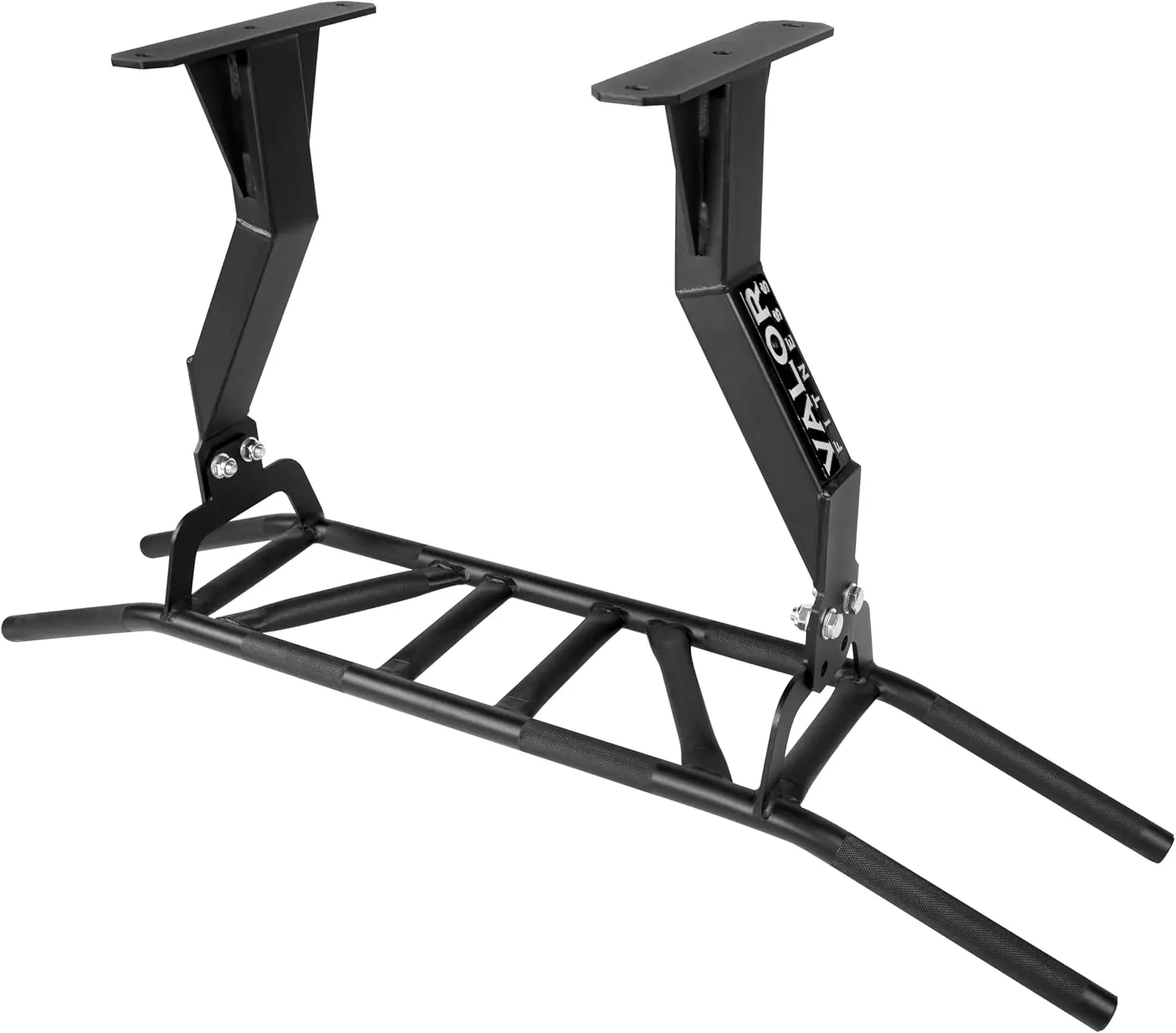 Chin-Up and Pull-Up Bar with Multiple Grip Positions, Mountable on Wall or Ceiling, Upper Body Muscle Building Station, Home Gym Workout Equipment