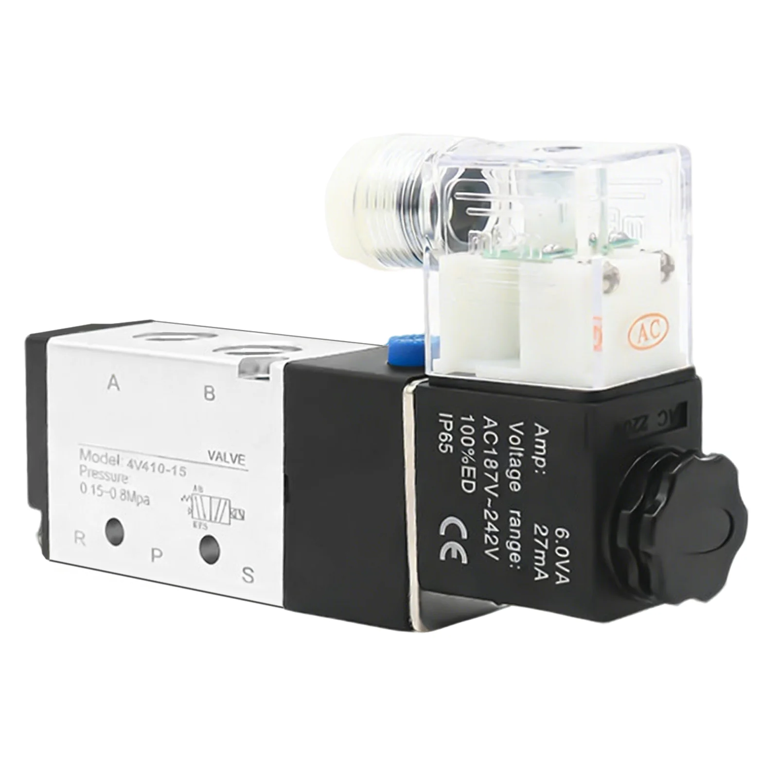 

Pneumatic solenoid valve 4V410-15, 12V, 24V, 220V, two-position five-way cylinder directional valve, solenoid control valve