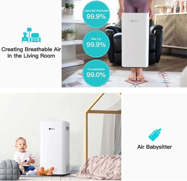 Airdog Waschbarer Purificador de Aire Smart Plasma Luftreiniger für Zuhause und Schlafzimmer