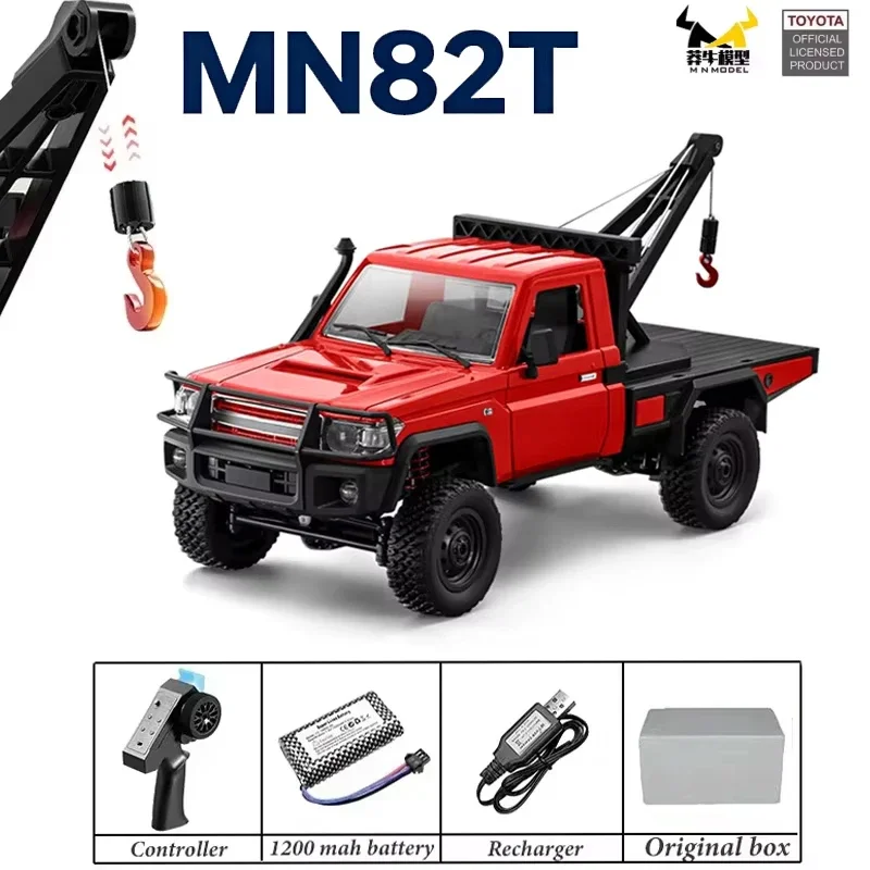 

MN82T 1:12 2.4G RC Crawler Hoist 4WD Remote Control Truck Off-road Pickup Vehicle RC Climbing Car Model Toy for Kids Adults Gift