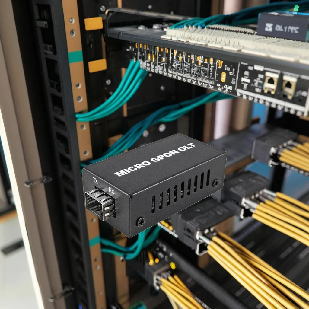 Cost-effective ZISA Micro GPON OLT Stick SFP 1 Port FTTH FTTx 1.25G 2.5G SFP Mini Portable SC/UPC Connector