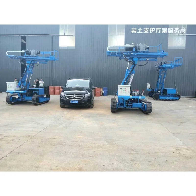2025 Diesel Crawler Water Well Drilling Rig Portable 300m Depth Water Well Drilling Rig Slope Anchor Drilling Rig