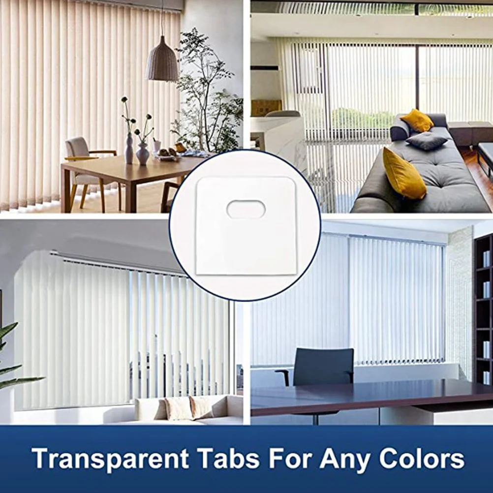 Vertical Blind Repair Tabs Kit Curtain Patches Sliding Door Blinds Slats Window Shutters White