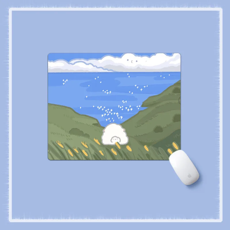 Cute Mouse Pad Cartoon Desk Items Small Moise Pad Simple Desk Accessories Organization Premium Pad for Computer Mouse Table Mat