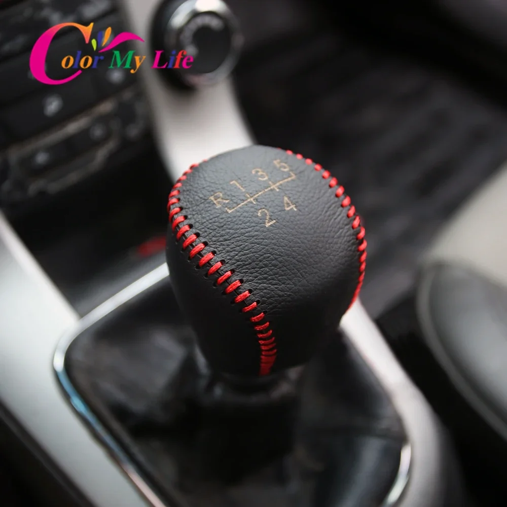 Leather Gear Head Shift Knob Protection Cover Case for Chevrolet Chevy Cruze 2009 - 2015 AT MT Accessories