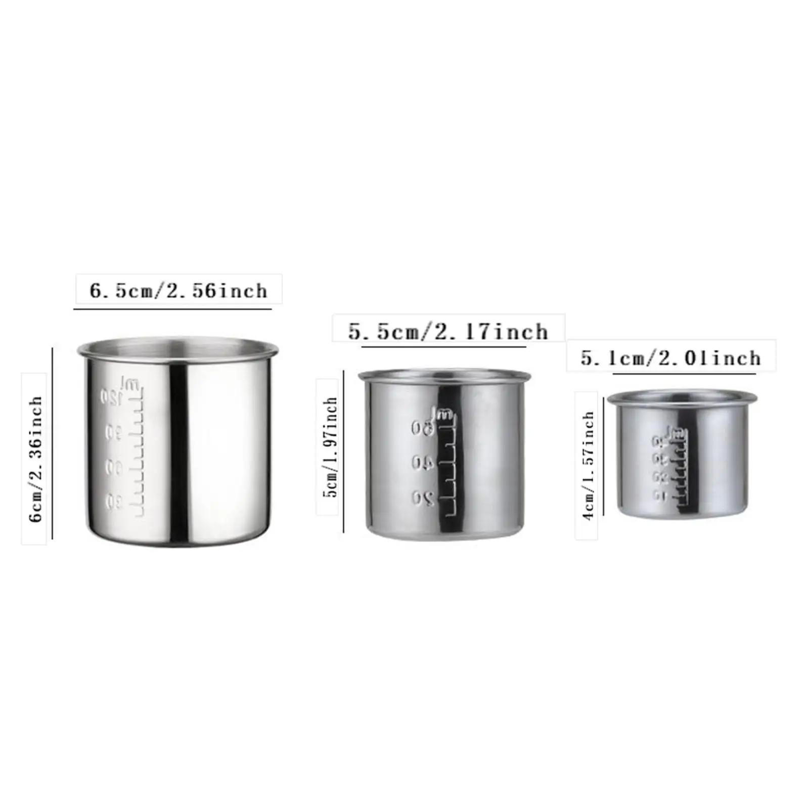 

Medicine Cup Multi Function Measuring Jigger Measuring Cup Stainless Steel Stainless Steel Medicine Cup for Restaurant Bar Home