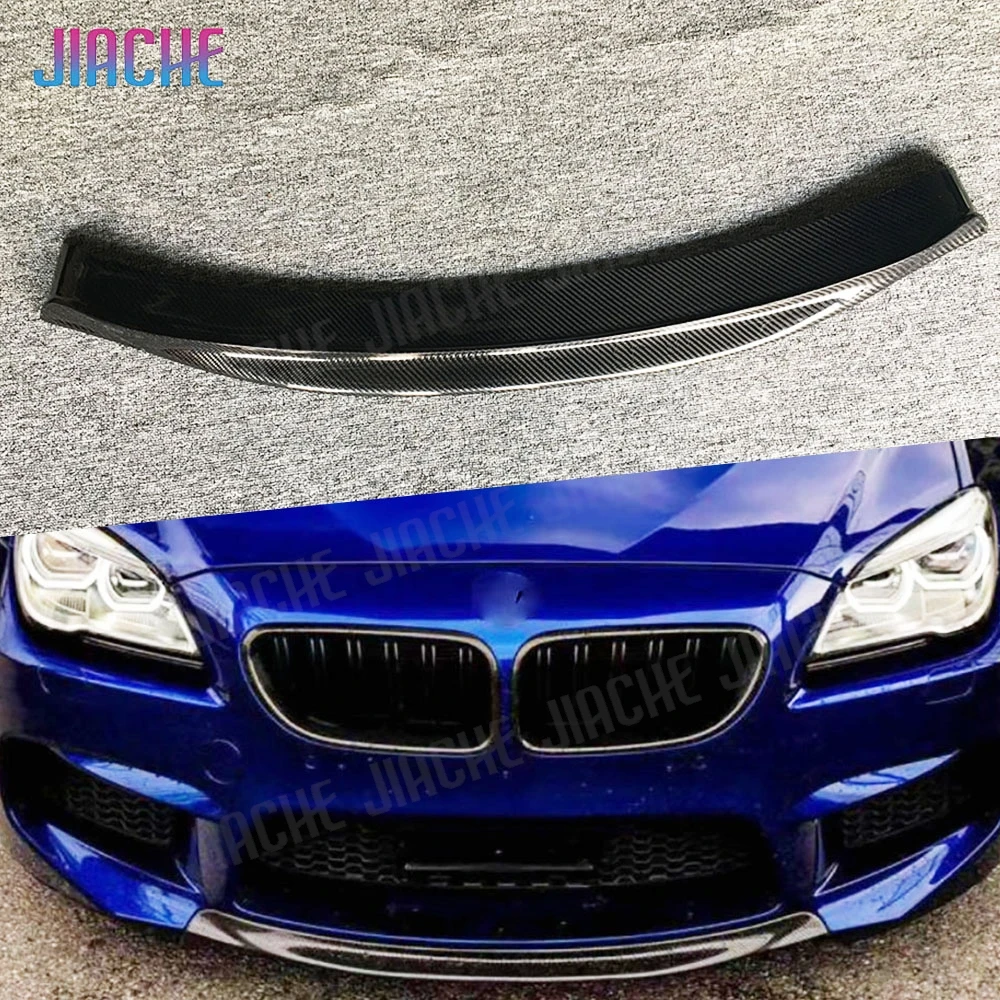Dry Carbon Fiber Front Bumper Lip Spoiler For BMW 6 Series F06 F12 F13 M6 2013-2018 FRP Front Chin Spoiler Car Styling Bodykit