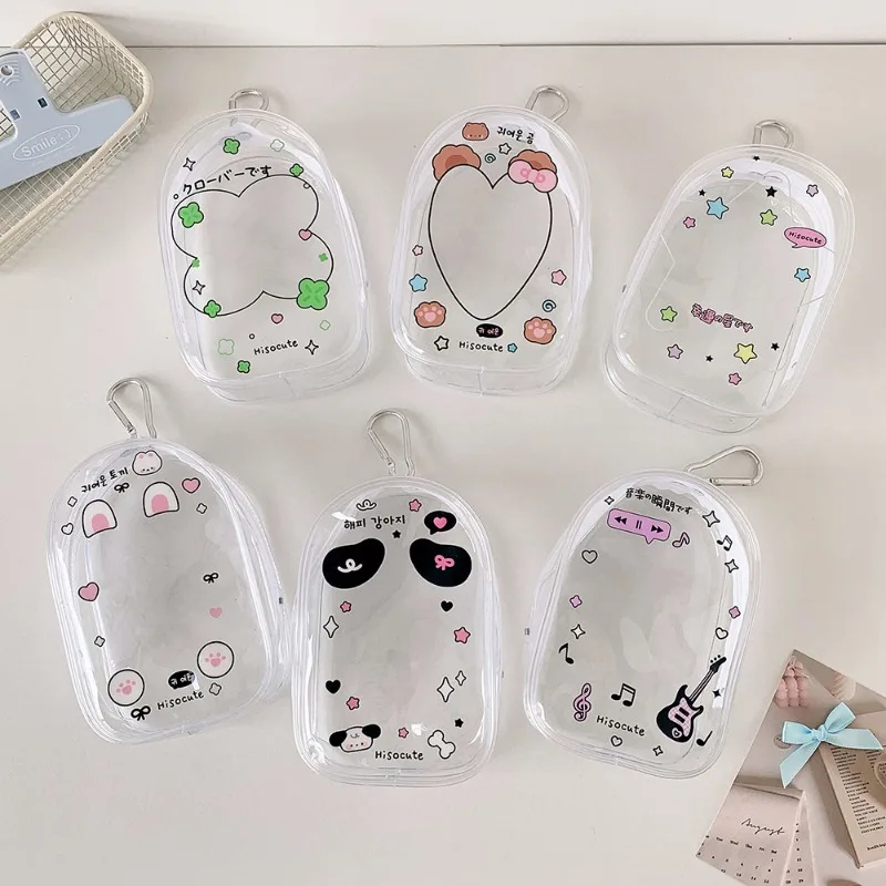 Cartoon Four-Leaf Clover 10cm Toddler Walking Bag Figurine Doll Storage Bag Cotton Doll 3D Display Bag Keychain Pain Bag