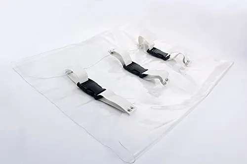 Dental Chair Foot Pad Cover Chair Cover Transparent Dustproof Cover with Protective Elastic Straps Dentistry Accessories