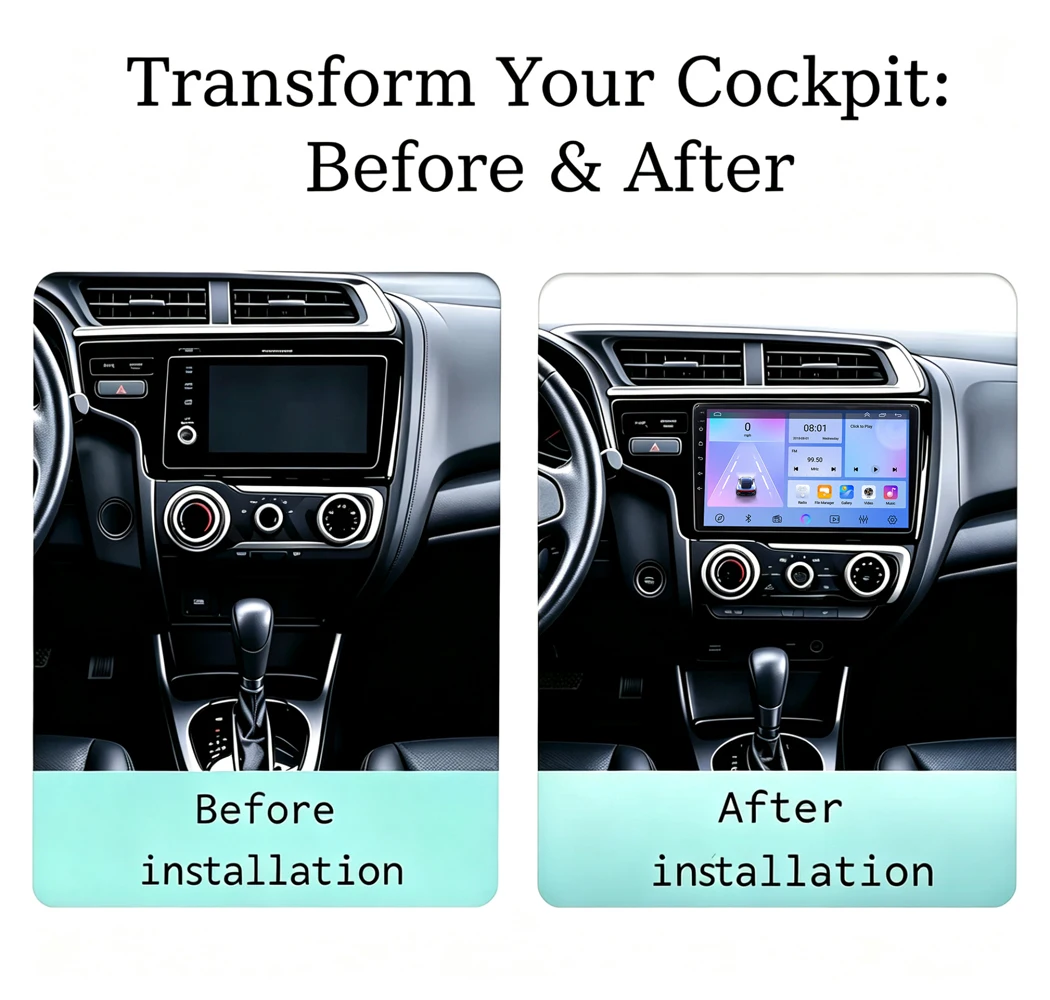 Cortex-A76 Octa-Core Android 16 Car DVD For Honda Fit Jazz 2014 - 2017 Car GPS Stereo Head Unit Multimedia Player Dash Cam Wifi