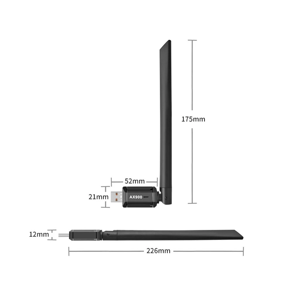 USBアダプター,ワイヤレスレシーバー,wifi 6,Bluetooth,ドライバーなし,ドングルなし,2in 1,デュアルバンド,2.4g,5ghz,900mbps,Windows 10,11