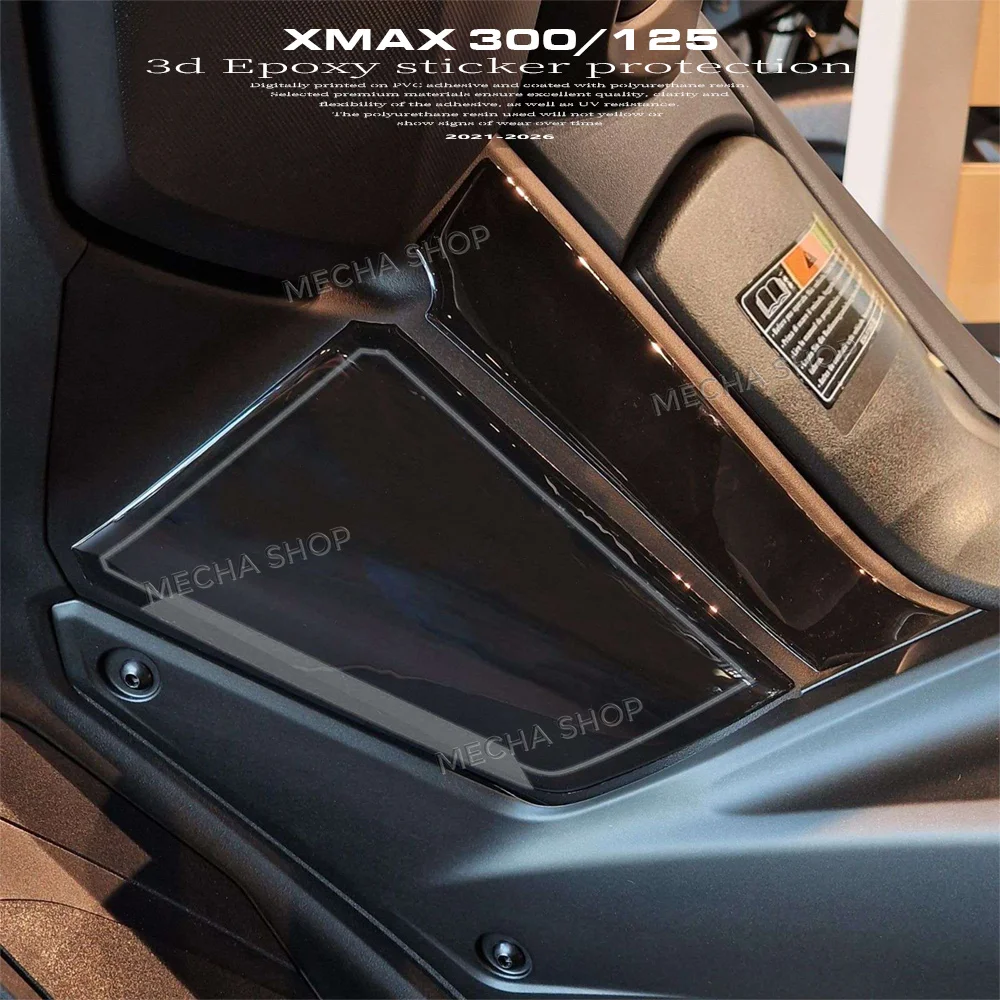 

Side Tank Pad 3D Stickers for XMAX300 X MAX 125 2025 2026 Protection