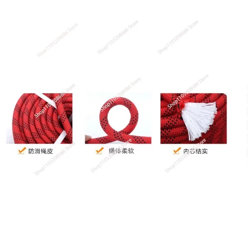Popular Design 12mm 14mm 16mm Nylon Braided Rope Camping Swings Escape Rope Safety Climbing Mountaineering Rope for Outdoor
