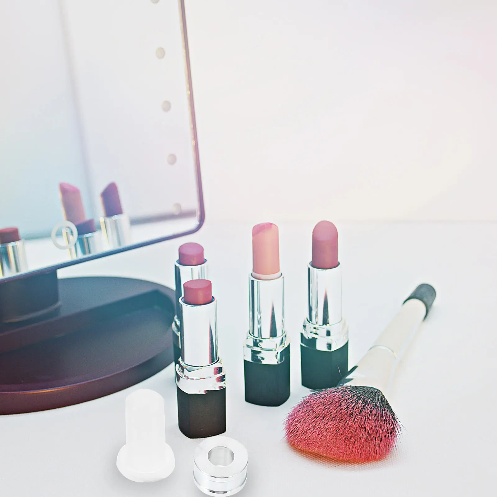 2 set 2 Sets Diy Lipstick Bracket For Silica Gel Tube Reusable Lip Balm Container Leak-Proof Homemade Making
