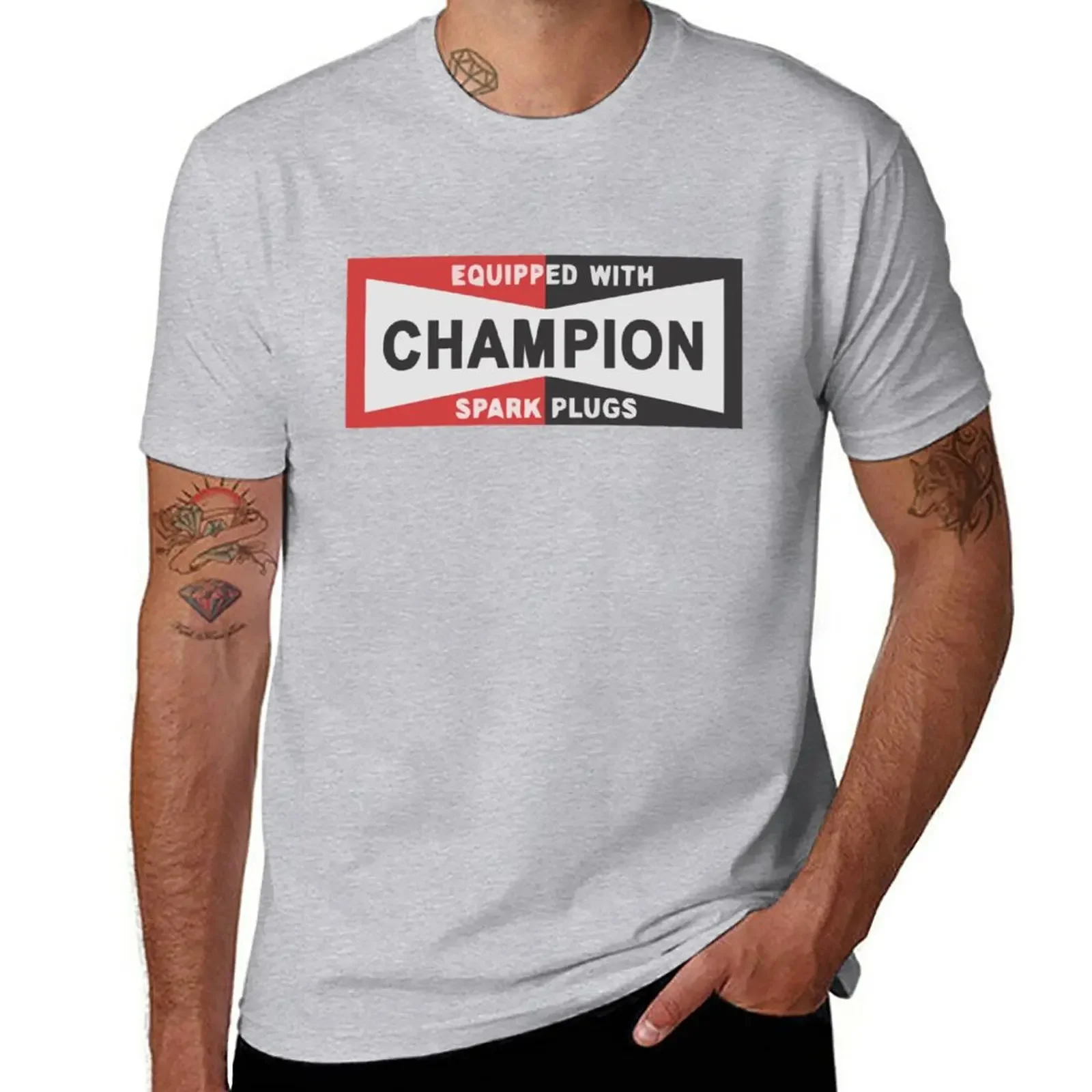 sweat shirt cute clothes mens graphic t-shirts funny New The Champion Spark Plugs Racing Once Up A Time In Holiday T-Shirt