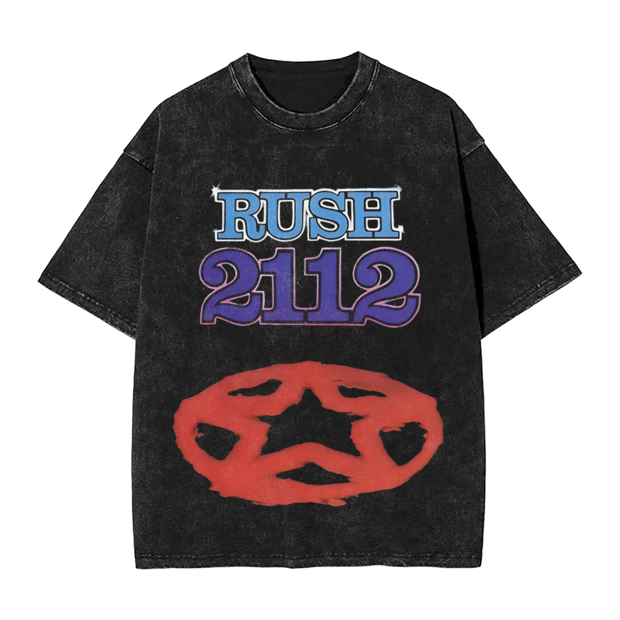 Rush Rock Band  T Shirt  Trendy Cool T-Shirts Short-Sleeved Streetwear Tshirt Summer Casual O Neck Plus Size Top Tees
