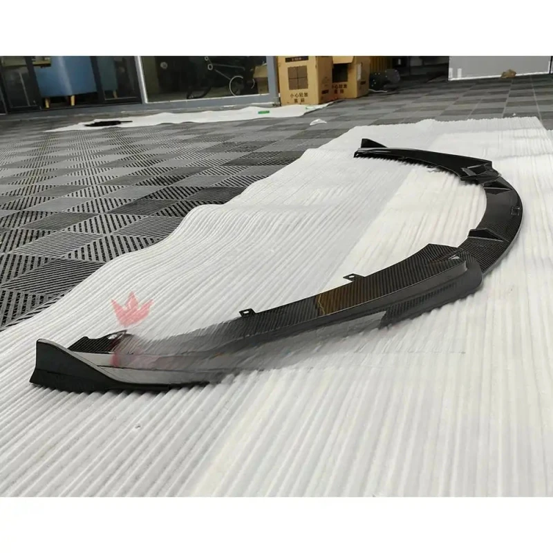 Glossy Dry Carbon Fiber Front Lip Body Kit Fit for Sports Coupe