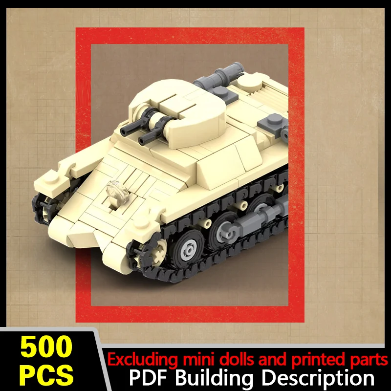 Panzer I Ausf. A Military Tank Model MOC Building Bricks War Equipment Style Modular Technology Gifts Holiday Assemble Toys Suit