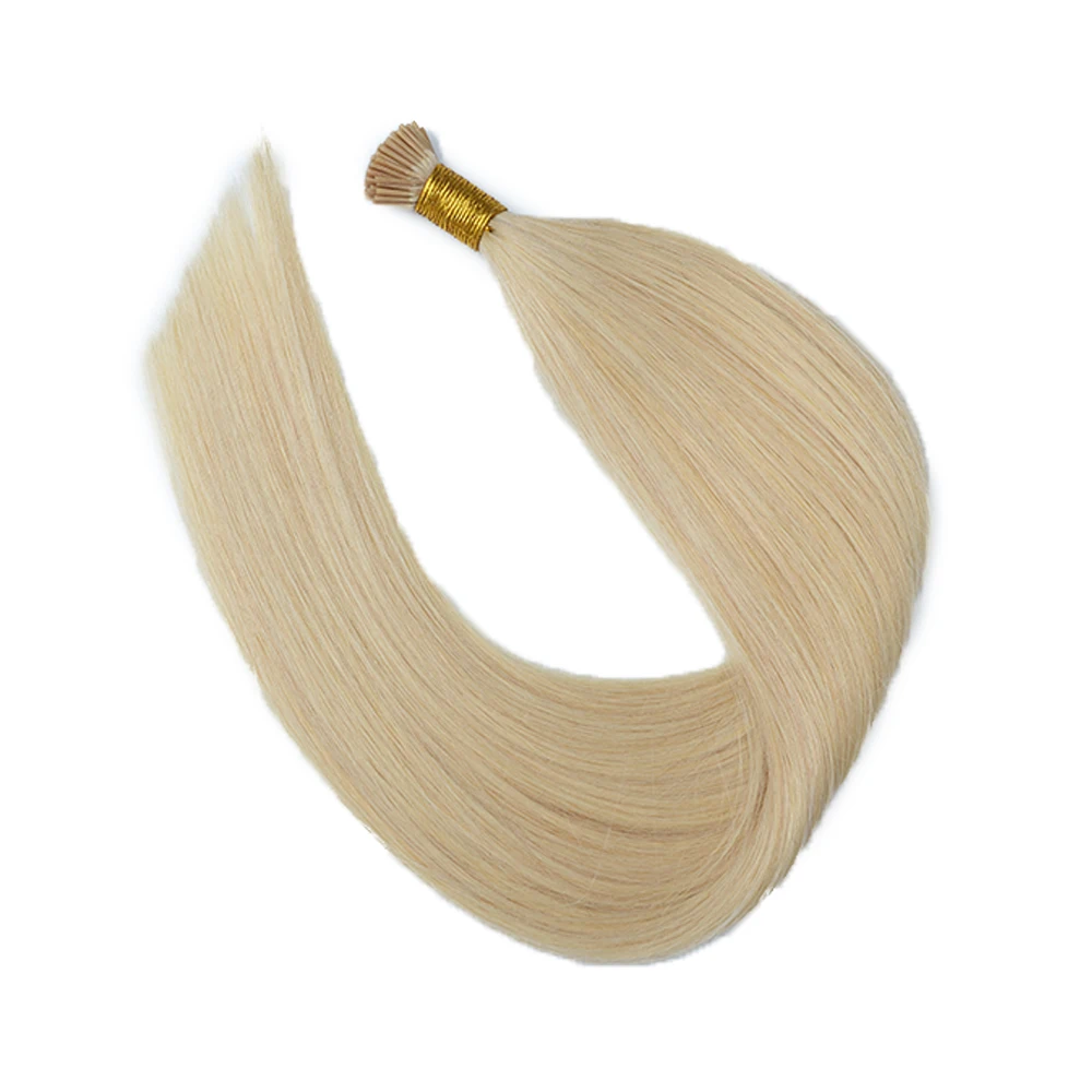 

Best Quality I Tip Ring Extensions Human Hair Prebonded Fusion Hair Extensions