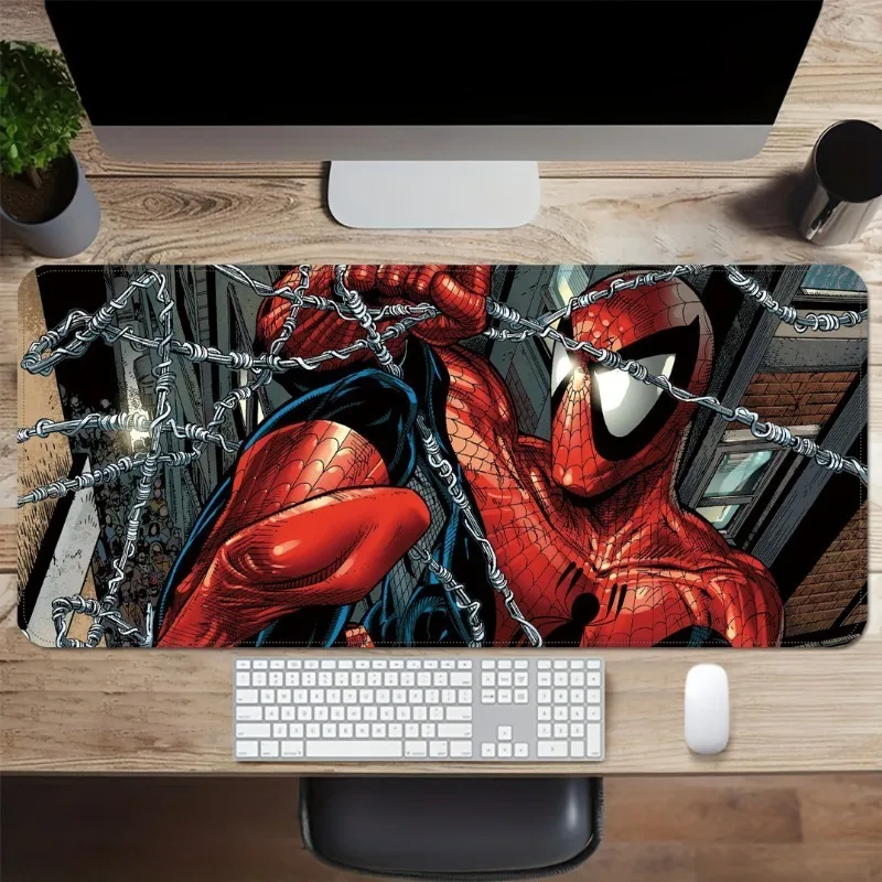 

Spider-Man Anti-Slip Office Mousepad Gaming​ Keyboard Pad Superhero Large Mouse Pad Stitched Edges Mat Game Desk Laptop Gift