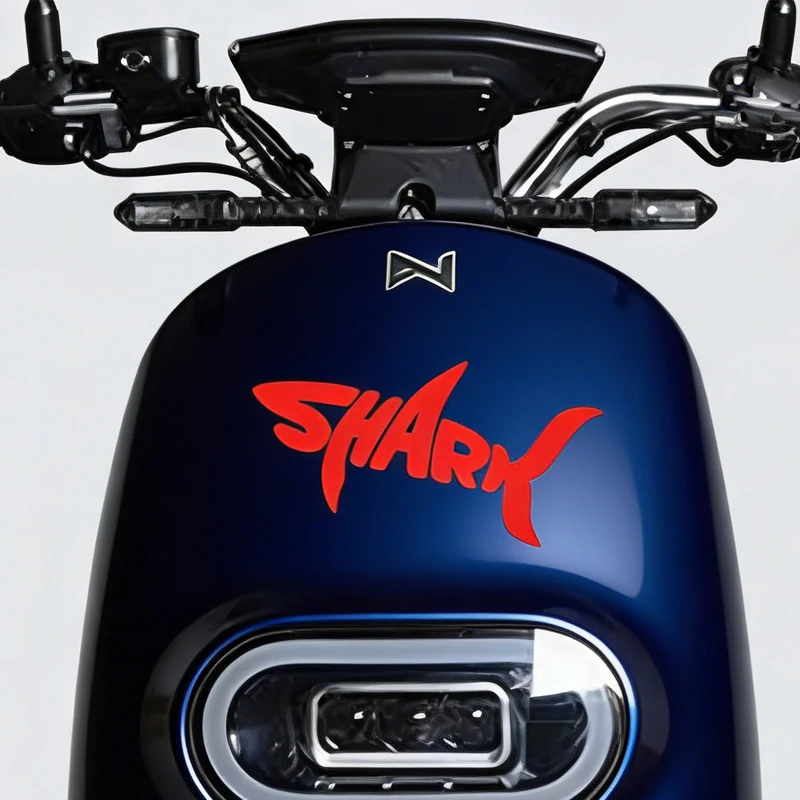 

2 шт. наклеек для мотоциклетного шлема Shark: крутые виниловые наклейки с логотипом на визор, креативные декоративные наклейки для мотокросса, на бак и кузов, Pegatinas Moto