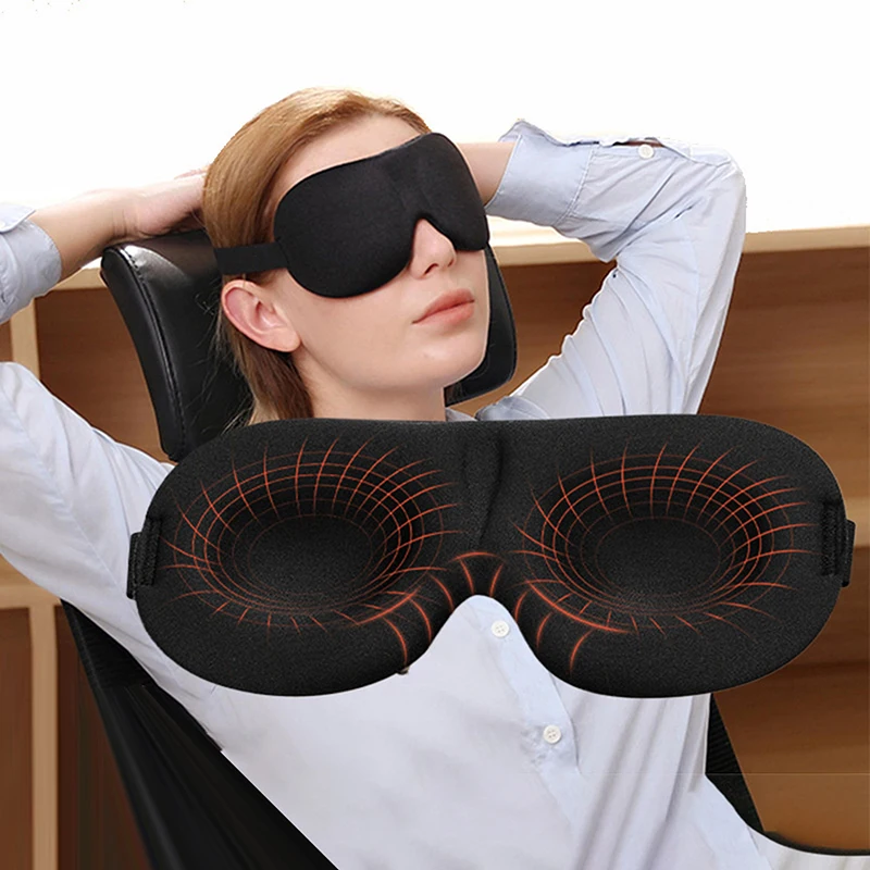 Sleeping Mask Soft Eyepatch Blindfold Blocking The Light Travel Eye Mask For 3D Sleeping Mask Night Sleep Patch Portable