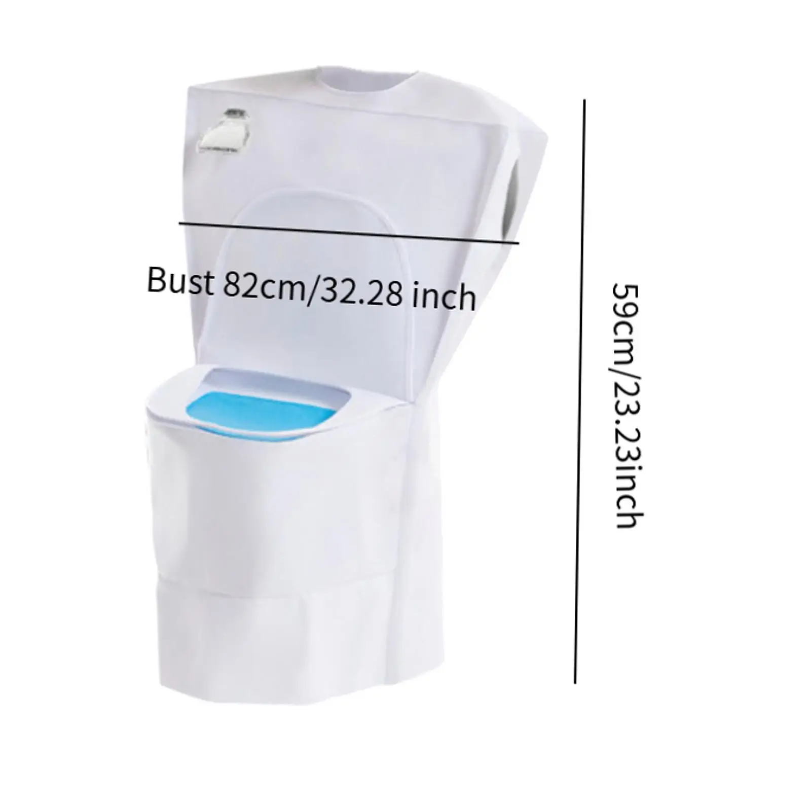 Kids Toilet Costume Halloween Portable Roles Play Decoration Lightweight Cosplay