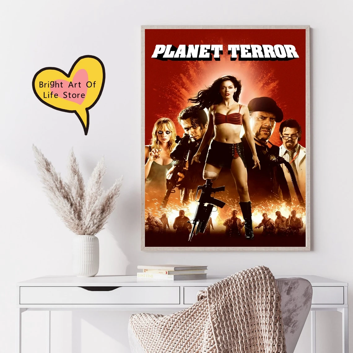 

Planet Terror (2007) Movie Poster Cover Photo Print Canvas Wall Art Home Decor (Unframed)