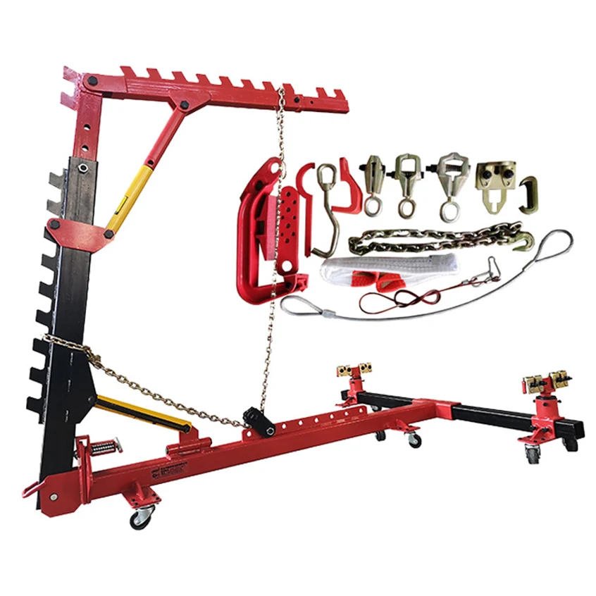 Portable Auto Body Frame Repair Equipment Simple Vehicle Beam Straighter Car Bench Collision Puller Straightening Machine