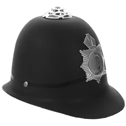 Badge Police Cap Premium Plastic Halloween Cosplay Hat Officer Party Performance Costume Accessory For Kids Over 10