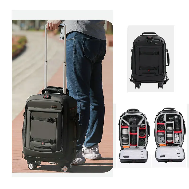 NEW Trolley Case Camera Bag Camera Case Suitcase Multifunctional Bag Travel Bag Photograph Bag DC410T